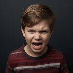 enfant en colère pour illustrer la gestion des emotions par les reflexes archaiques